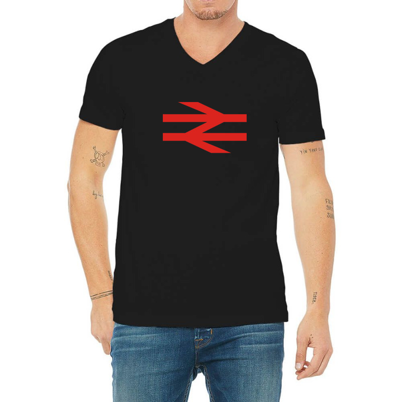 British Rail Classic V-neck Tee | Artistshot