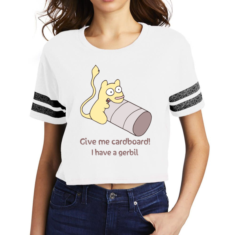 Give My Gerbil Cardboard For Boyfriend Scorecard Crop Tee by MarlonTaylor | Artistshot