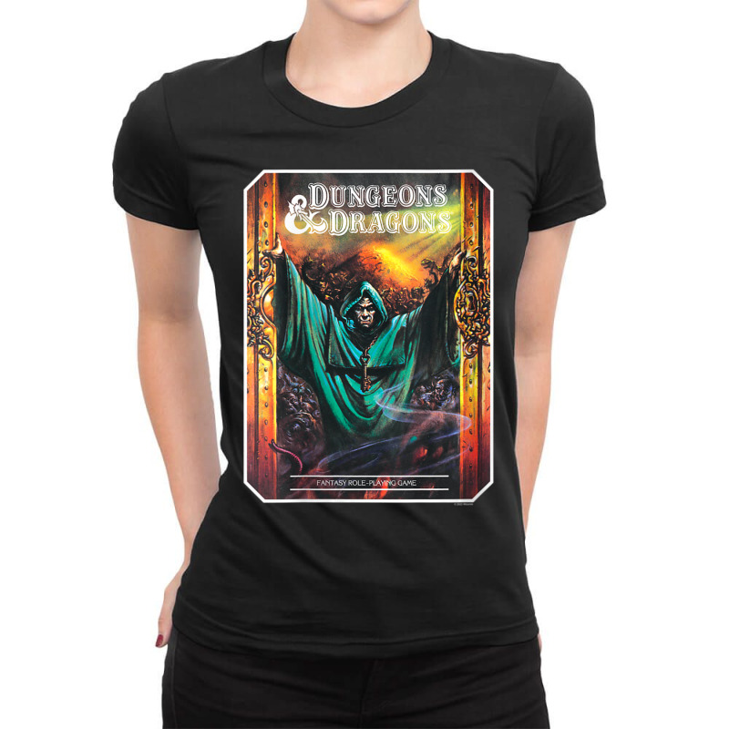 Womens Dungeons & Dragons Vintage Dungeon Master's Guide V-neck Ladies Fitted T-shirt | Artistshot