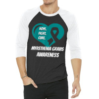 Myasthenia Gravis Tshirt Hope Fight Cure 3/4 Sleeve Shirt | Artistshot