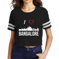 I Love Banalore Bengaluru India Scorecard Crop Tee | Artistshot