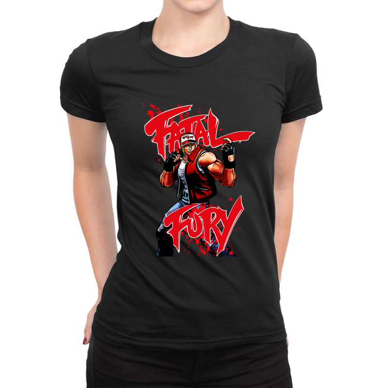 Fatal Fury 1 Ladies Fitted T-Shirt by cm-arts | Artistshot