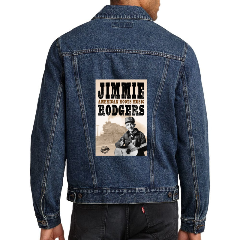 Jimmie Rodgers - American Roots Men Denim Jacket by cm-arts | Artistshot