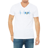 Guatemala Heart Guatemalan Heartbeat Ekg Pulse Chapin Mayan T Shirt V-neck Tee | Artistshot