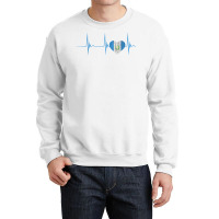 Guatemala Heart Guatemalan Heartbeat Ekg Pulse Chapin Mayan T Shirt Crewneck Sweatshirt | Artistshot