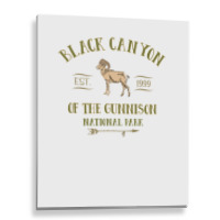 Black Canyon Of The Gunnison National Park Design T Shirt Metal Print Vertical | Artistshot