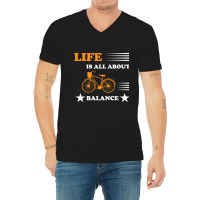 Life Is All About Balance V-neck Tee | Artistshot