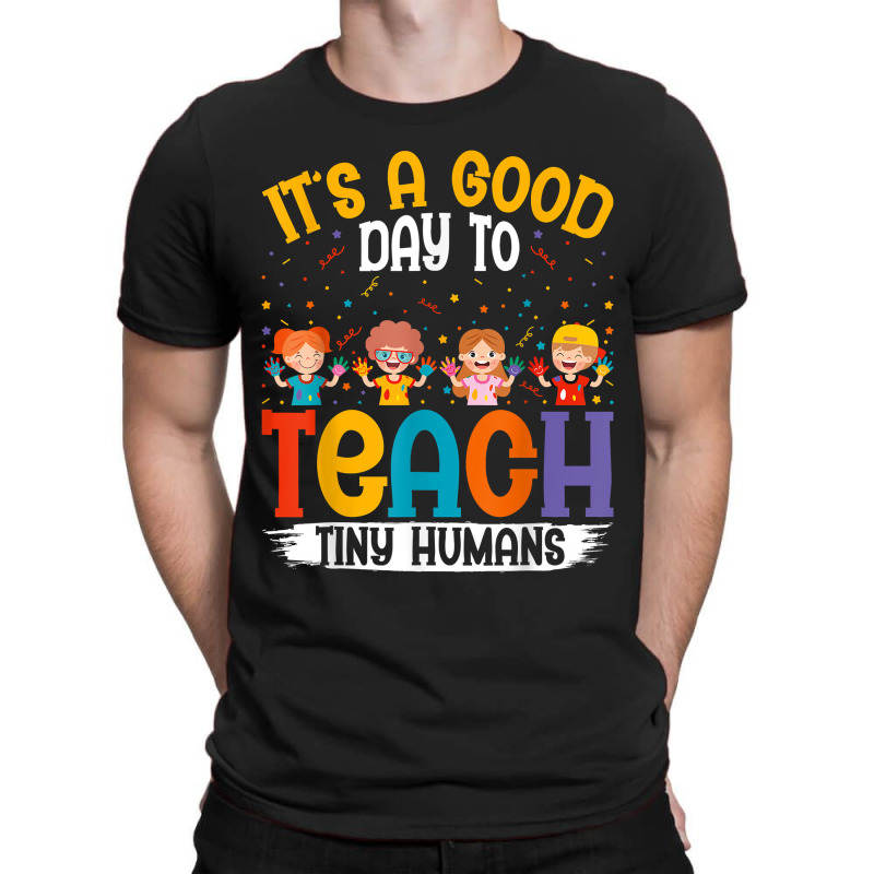 Its Good Day To Teach Tiny Humans Daycare Provider Teacher Christmas T-shirt | Artistshot