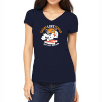 Tigers Love Pepper Women's V-neck T-shirt | Artistshot