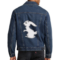 Eating Rabbit Cartoon Animals Causes Pandemics Ts Collection With Cart Men Denim Jacket | Artistshot