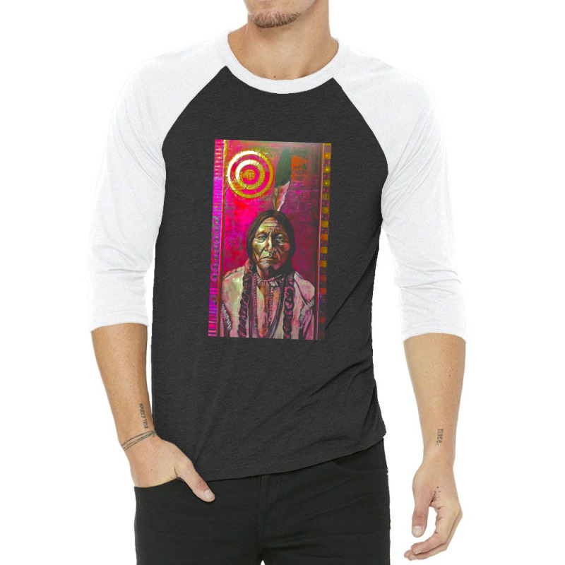 Sitting Bull 3/4 Sleeve Shirt | Artistshot