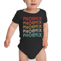 Vintage 70s 80s Phoenix Az Arizona Retro Usa State Baby Bodysuit | Artistshot