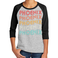 Vintage 70s 80s Phoenix Az Arizona Retro Usa State Youth 3/4 Sleeve | Artistshot