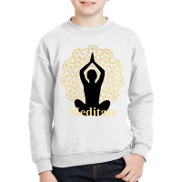 Zen Yoga Fans Meditate Meditation Cool Long Sleeve Shirts Youth Sweatshirt | Artistshot