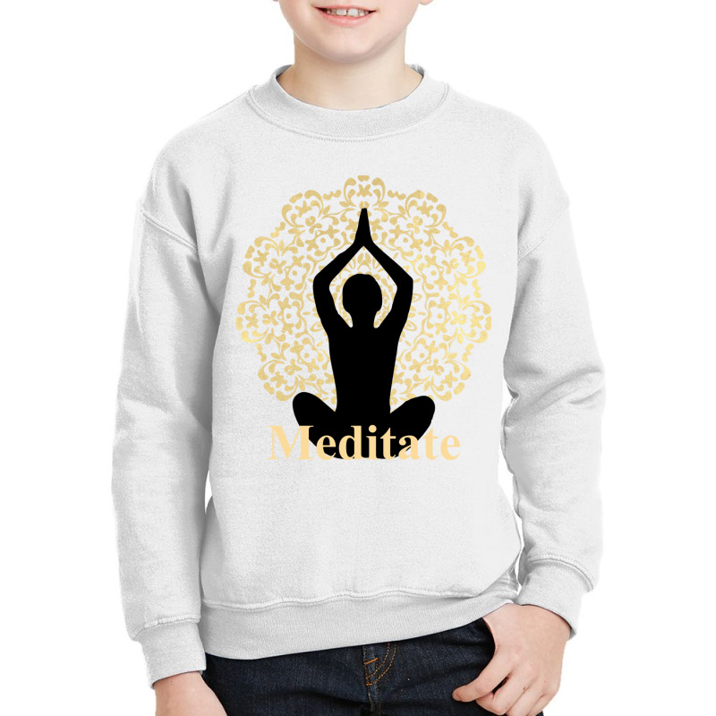 Zen Yoga Fans Meditate Meditation Cool Long Sleeve Shirts Youth Sweatshirt by cm-arts | Artistshot