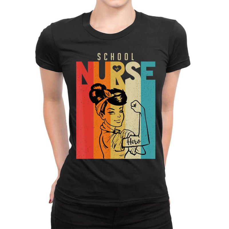 Vintage Rosie The Riveter School Nurse Ladies Fitted T-shirt | Artistshot