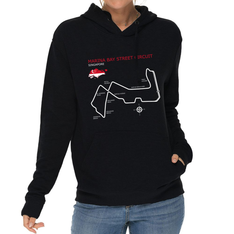 The Marina Bay Street Circuit Lightweight Hoodie | Artistshot