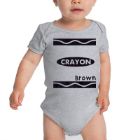 Brown Crayon Graphic Halloween Costume Group Team Matching Premium T S Baby Bodysuit | Artistshot