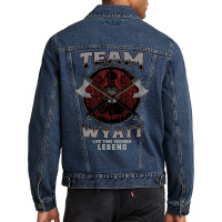 Wyatt - Life Time Member Legend Men Denim Jacket | Artistshot