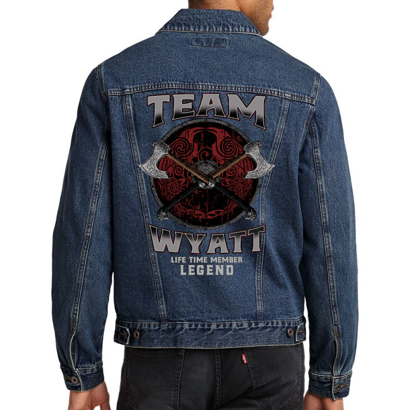 Wyatt - Life Time Member Legend Men Denim Jacket by laughingtuy | Artistshot