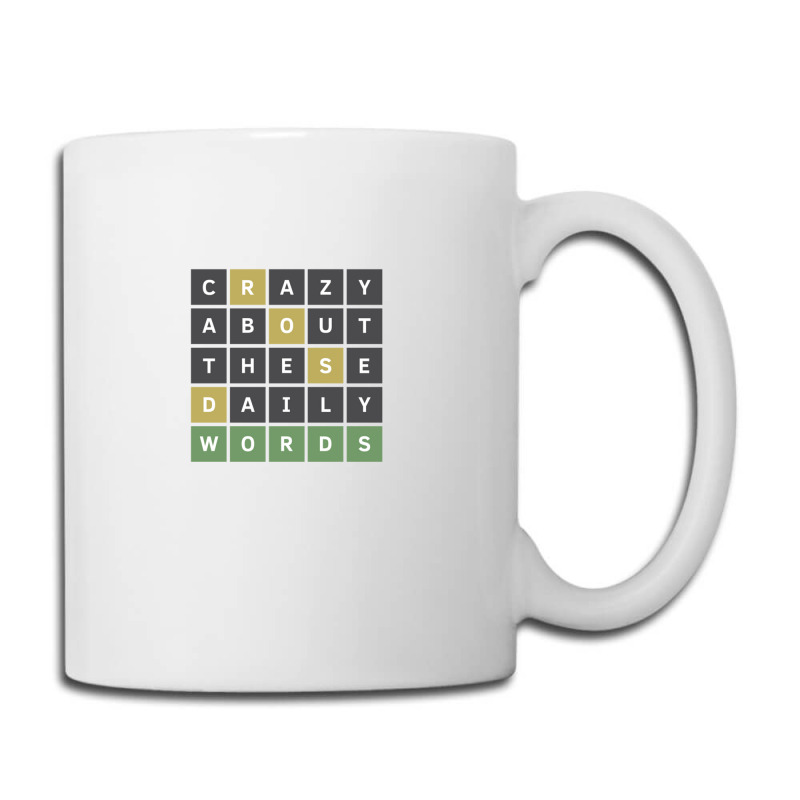 Crazy About These Daily Words (Wordle Game) Coffee Mug for Sale by  wildlotusmedia