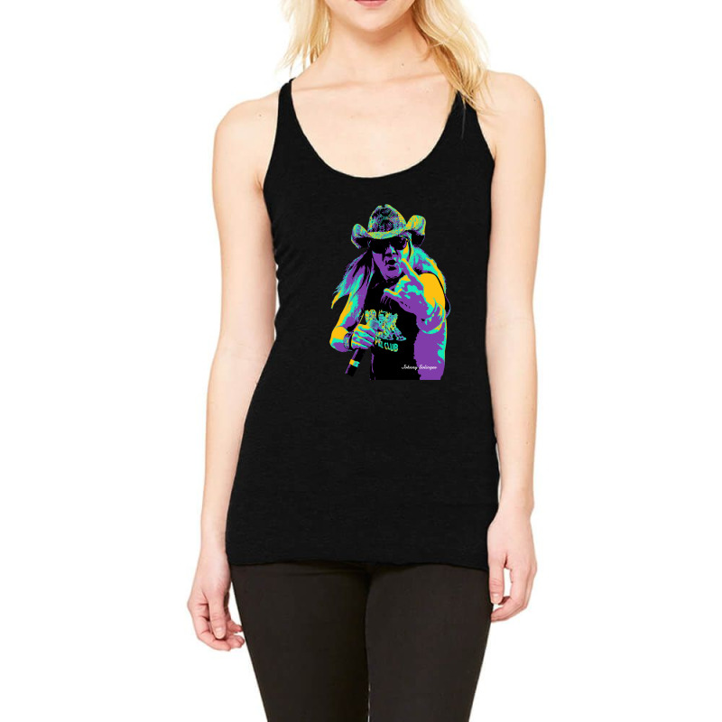 Johnny Solinger - Essential Popart Style Tributte Johnny Solinger Racerback Tank by cm-arts | Artistshot