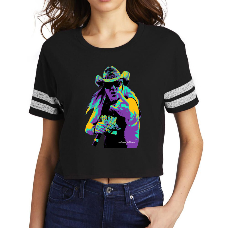 Johnny Solinger - Essential Popart Style Tributte Johnny Solinger Scorecard Crop Tee by cm-arts | Artistshot