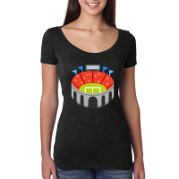 Stadium Grandstand Sport Stadium Women's Triblend Scoop T-shirt | Artistshot