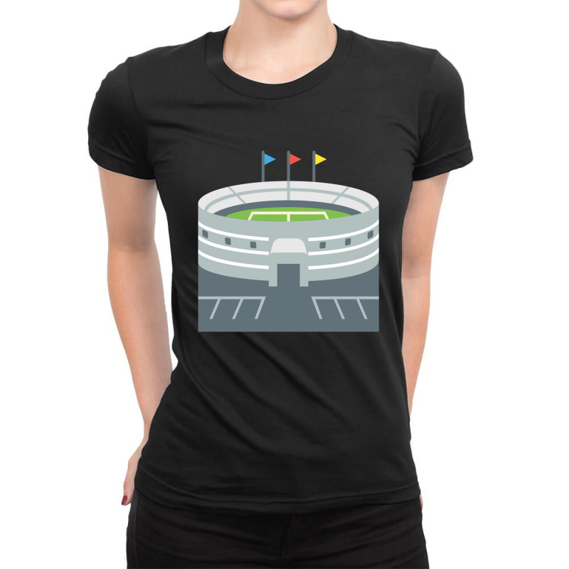 Stadium Grandstand Sport Stadium 1 Ladies Fitted T-Shirt by cm-arts | Artistshot