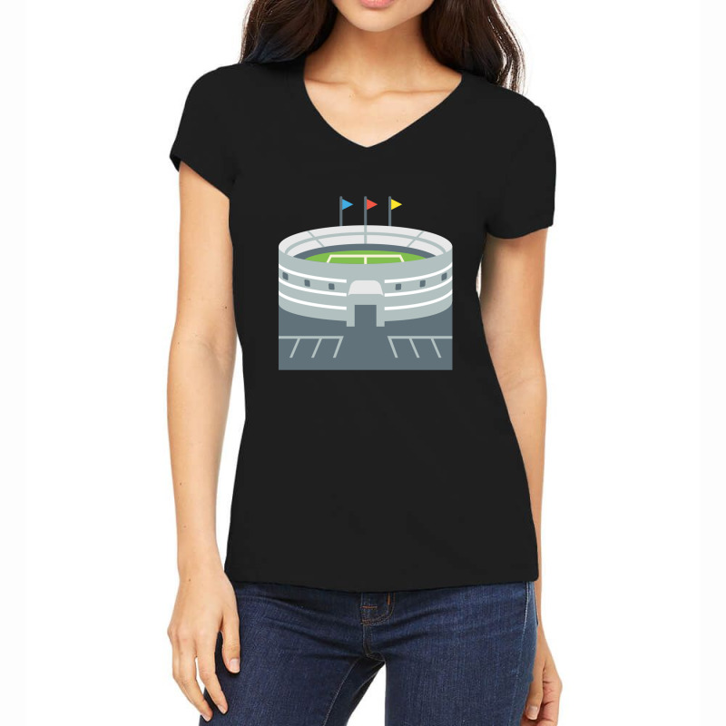 Stadium Grandstand Sport Stadium 1 Women's V-Neck T-Shirt by cm-arts | Artistshot