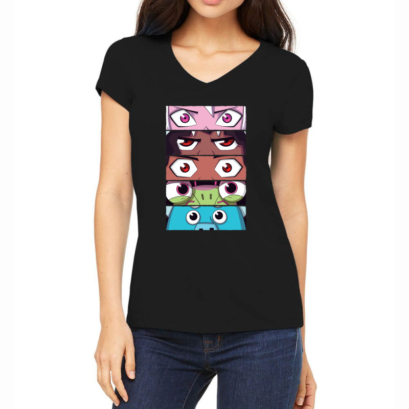 Kipo Eyes Women's V-neck T-shirt | Artistshot