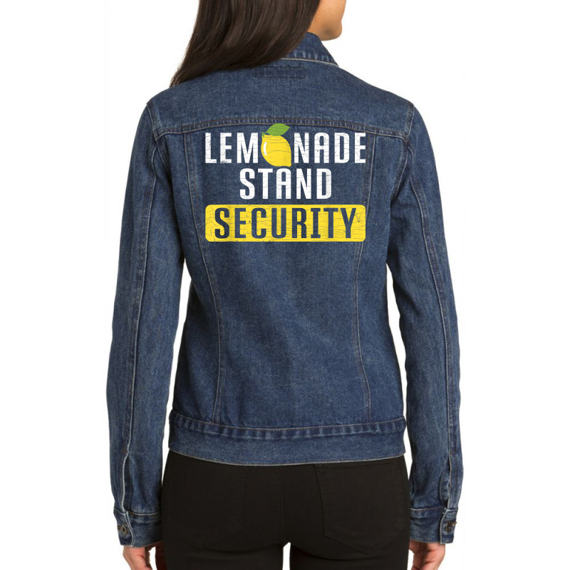 Lemonade Stand Security T Shirt Ladies Denim Jacket by cm-arts | Artistshot