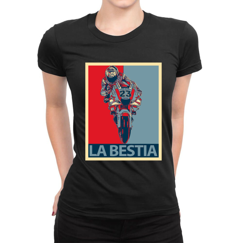 Enea Bastianini Ladies Fitted T-Shirt by cm-arts | Artistshot