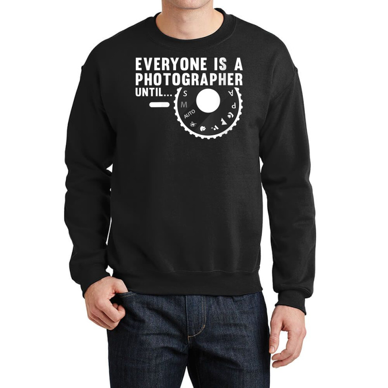 Womens Funny Photographer For Men Women Photography Manual Camera V Ne Crewneck Sweatshirt by cm-arts | Artistshot