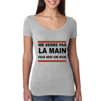 Damso Vie Citation Mosaïque Solitaire - Blanc Et Rouge  Classique Women's Triblend Scoop T-shirt | Artistshot