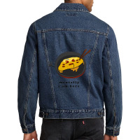 Mentally I Am Here, Omelette Men Denim Jacket | Artistshot