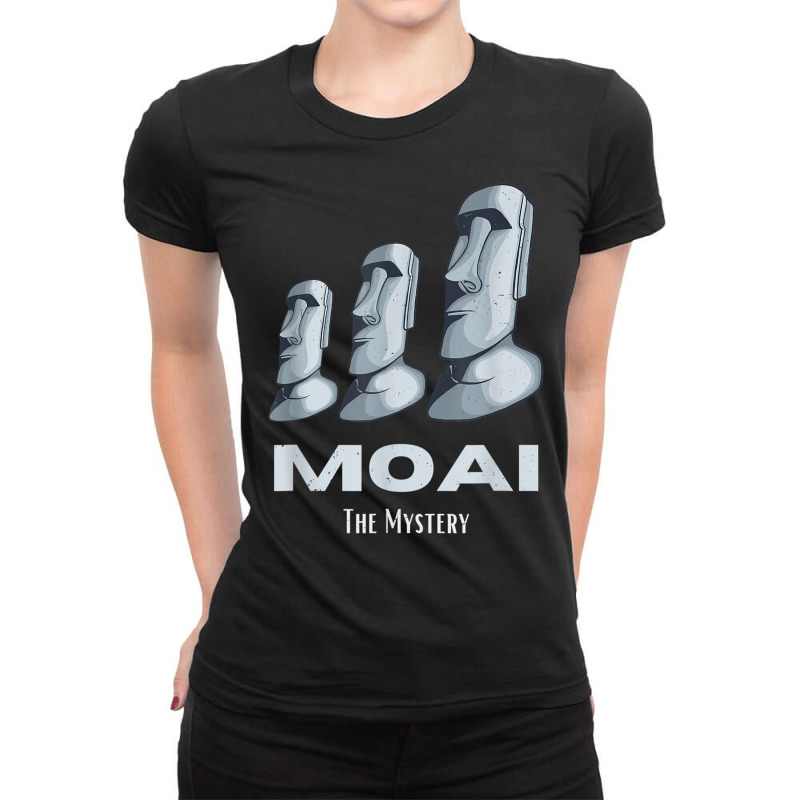 Rapa Nui Moai Easter Islands Statue Heads Mystery T Shirt Ladies Fitted T-shirt | Artistshot