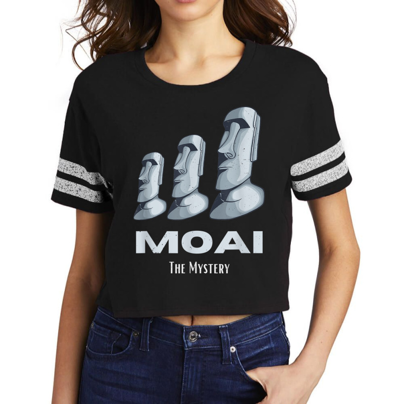 Rapa Nui Moai Easter Islands Statue Heads Mystery T Shirt Scorecard Crop Tee | Artistshot