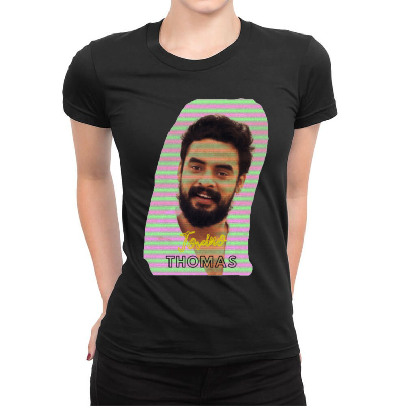 Tovino Thomas Ladies Fitted T-Shirt by cm-arts | Artistshot