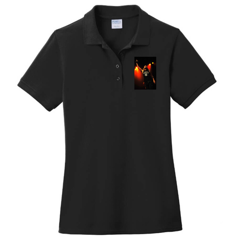 Johnny Solinger Of Skid Row Framed Art Print Ladies Polo Shirt by cm-arts | Artistshot