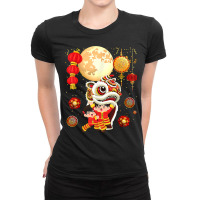 Vietnamese Tet Chinese Full Moon Festival Mid Autumn Dragon T Shirt Ladies Fitted T-shirt | Artistshot