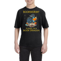 Bookworm Please I'm A Book Dragon Youth Tee | Artistshot