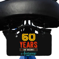 60 Year Of Being Awesome 60th Birthday Bday Family Party Bicycle License Plate | Artistshot