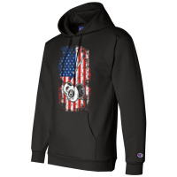 Billiards American Flag Cue Pool Balls Billiard Player Champion Hoodie | Artistshot