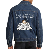 Toon Revue - Buried In Work Men Denim Jacket | Artistshot