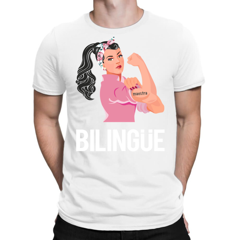 Maestra Bilingue Bilingual Spanish Teacher Long Sleeve T Shirt T-Shirt by cm-arts | Artistshot