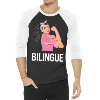 Maestra Bilingue Bilingual Spanish Teacher Long Sleeve T Shirt 3/4 Sleeve Shirt | Artistshot