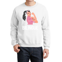 Maestra Bilingue Bilingual Spanish Teacher Long Sleeve T Shirt Crewneck Sweatshirt | Artistshot