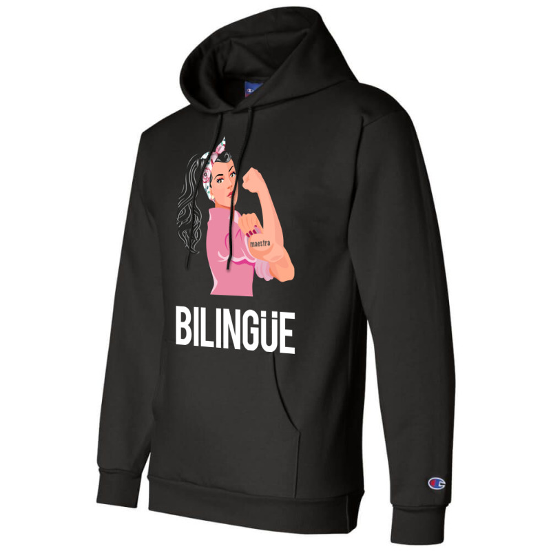 Maestra Bilingue Bilingual Spanish Teacher Long Sleeve T Shirt Champion Hoodie by cm-arts | Artistshot