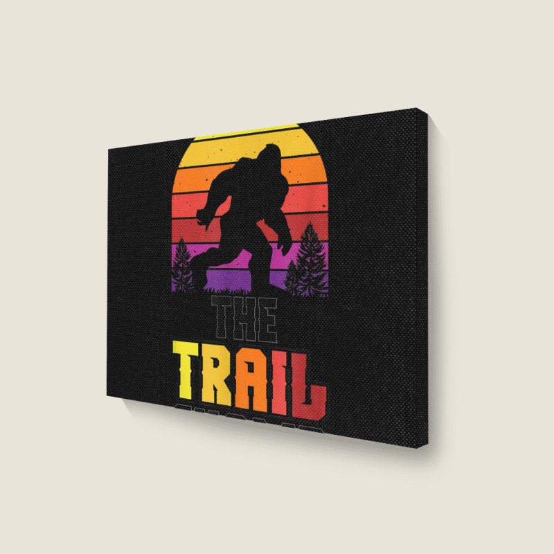 The Trail Champion Funny Women Running Athlete Sports Landscape Canvas Print | Artistshot